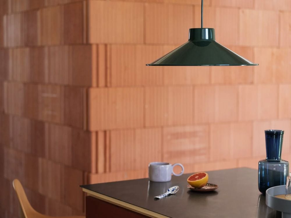 top pendant lamp 36 dark green fiber counter stool ochre black raise carafe platform tray muuto org