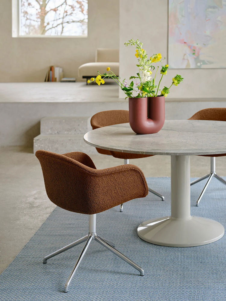 midst-table-140-grey-marble-grey-fiber-armchair-swivel-alu-hearth-4-kink-ply-recycled-low-res