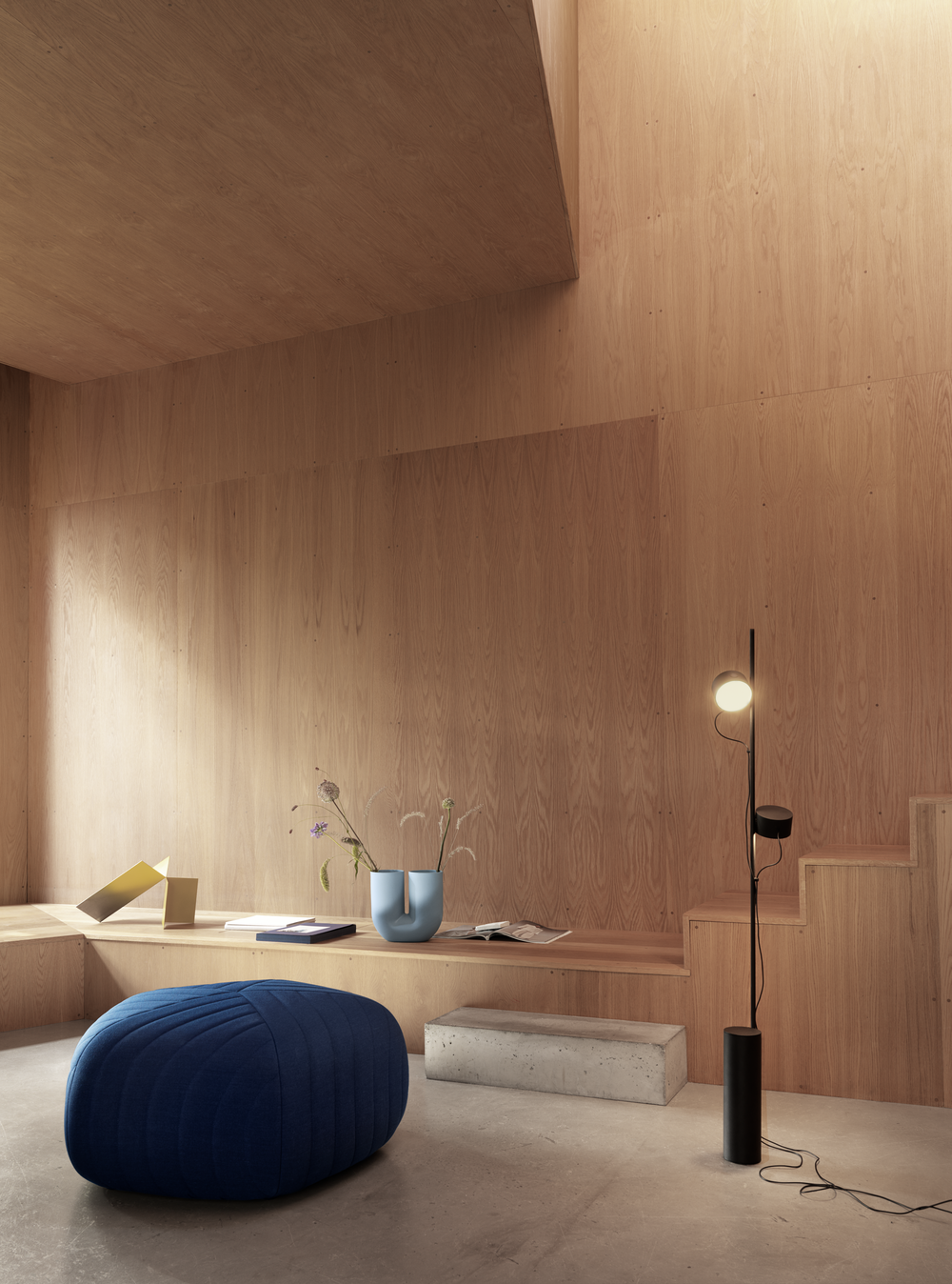 post floor lamp five pouf remix 773 kink vase muuto org