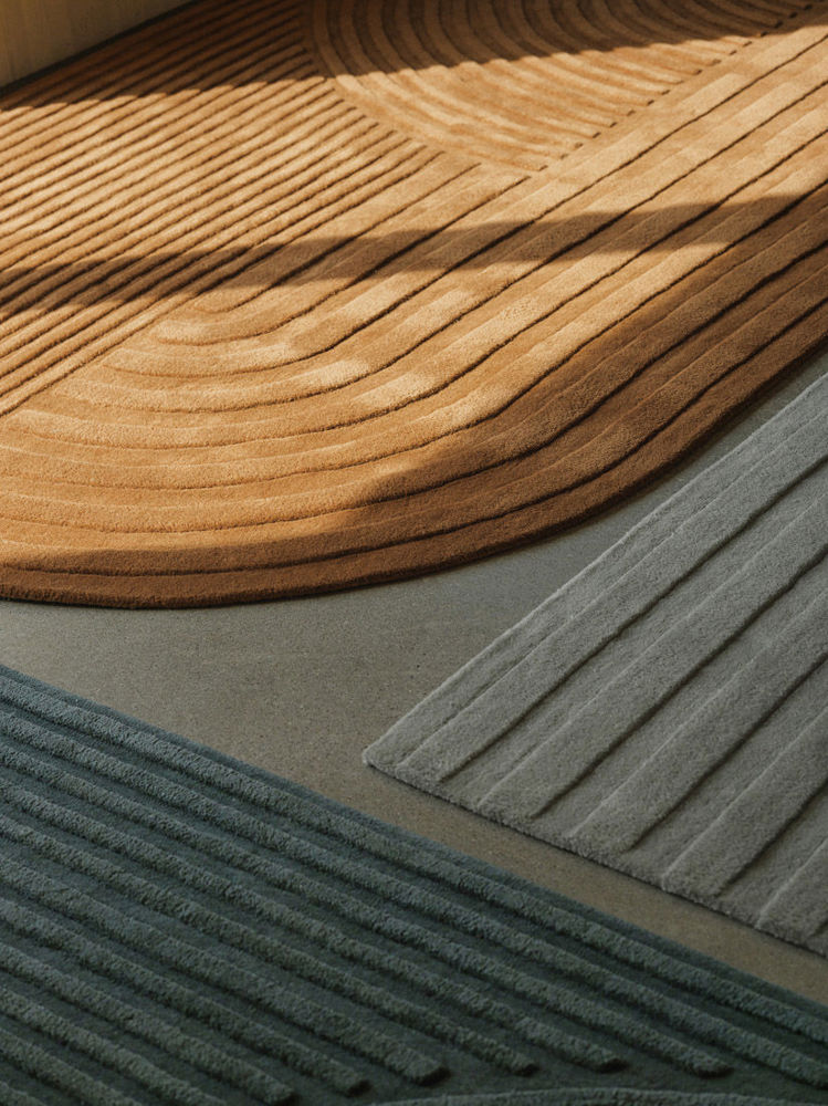  relevo-rug-burnt-orange-dark-green-sage-green-muuto