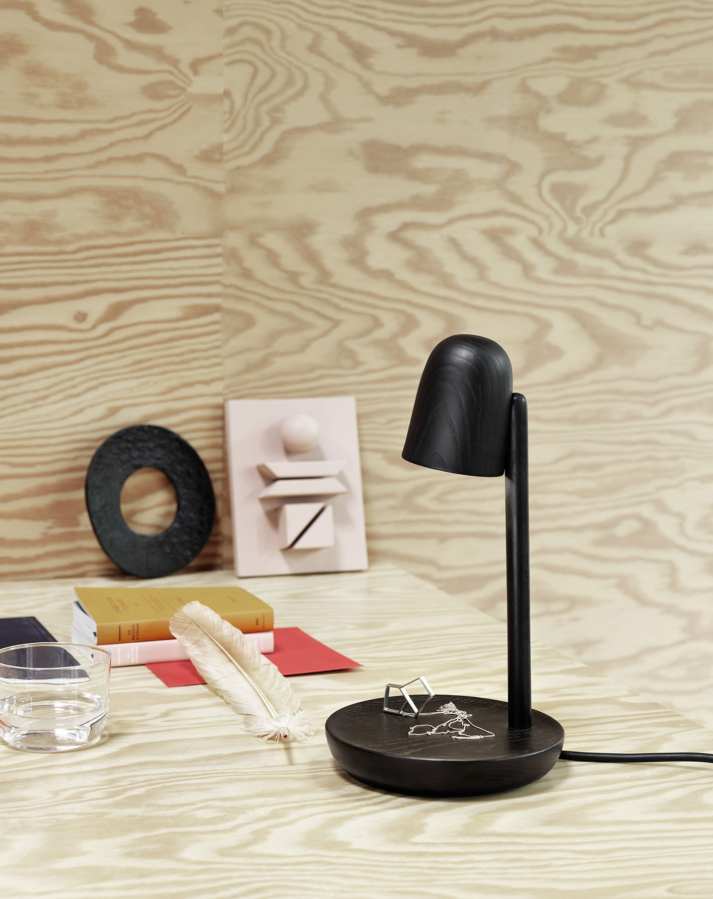 Muuto Focus Lamp designed by Andreas Bergsaker, shown in a minimalist setting that highlights its crafted details.