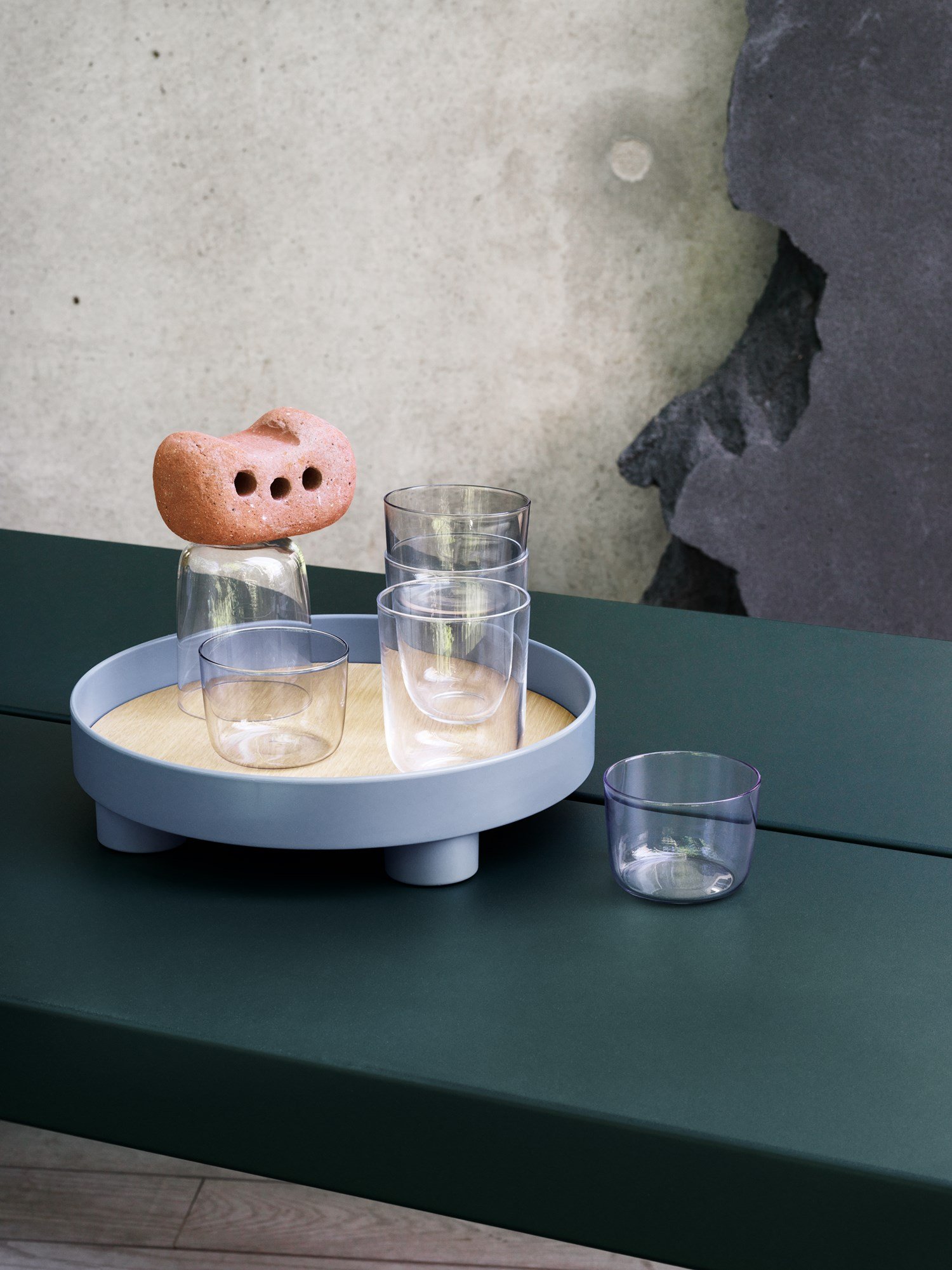 ★ MUUTO★ HornTrimmed Glass GLAB 03 C26 MUG3c26 Corky - Glasses | Simple and light glasses from Muuto