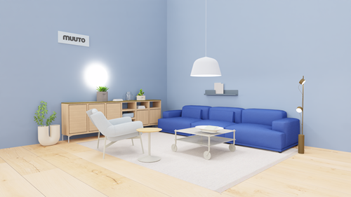 CONNECT SOFT MODULAR SOFA / 3-SEATER & CUSHIONS / DIVINA 756 (packshot in Rewoll 128)
WRAP LOUNGE CHAIR / GREY / HEARTH 12
FLOW COFFEE TABLE 80 X 80 CM / GREY
SOFT SIDE TABLE Ø41 H 48 CM / OAK/GREY
STACKED STORAGE SYSTEM / SIDEBOARD CONFIG. 2 / OAK / TOP PLATE IN BROWN GREEN
CALM WALL LAML / Ø68 CM / GREY
AMBIT PENDANT LAMP Ø55 CM / LIGHT BLUE
POST FLOOR LAMP / BROWN GREEN
PLY RUG / 270X360 / LIGHT ROSE
MERE BOWL 52X36 CM / OFF-WHITE
KINK VASE H 39 CM/ SAND
FOLDED SHELVES / 96X13 CM / BLUE GREY
SILENT VASE/ Ø 15 CM/ CLEAR
RESTORE TRAY/ LIGHT BLUE
RIDGE PLANTER H 13 CM / OFF-WHITE
RIDGE PLANTER H 15 CM / TAUPE
