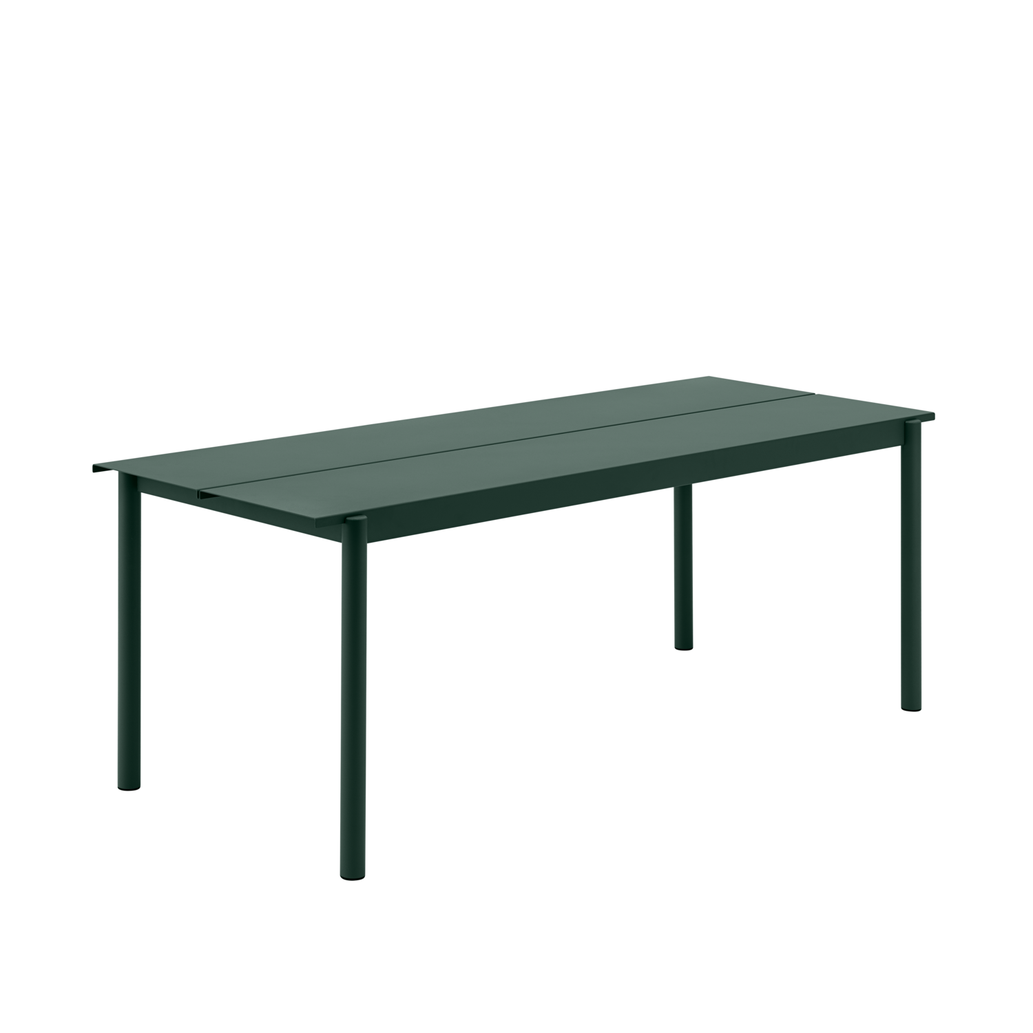 Linear Steel Table  Elegant and Modern Outdoor Design