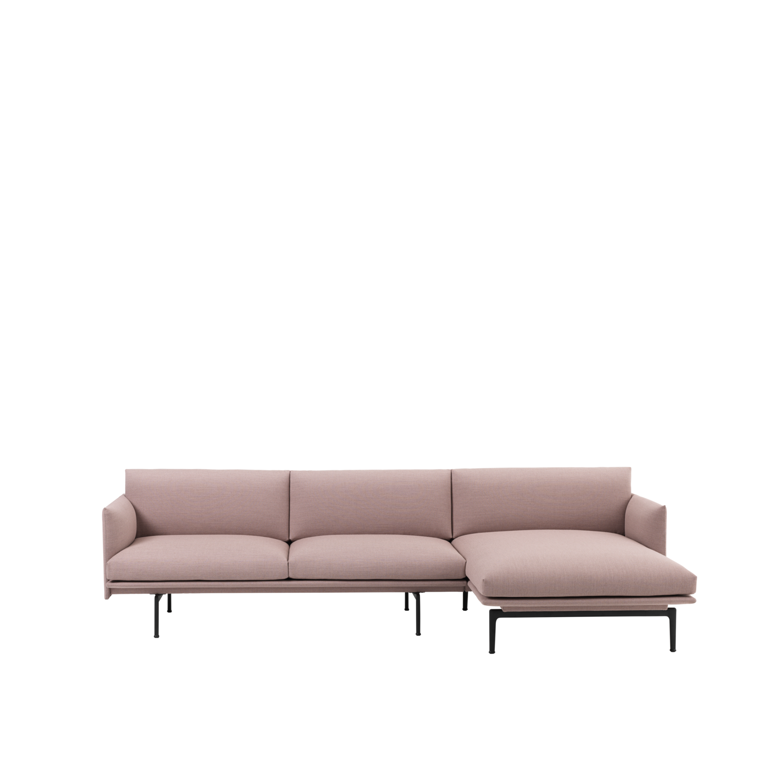 Outline Sofa Chaise Longue | Extensive comfort in an elegant design