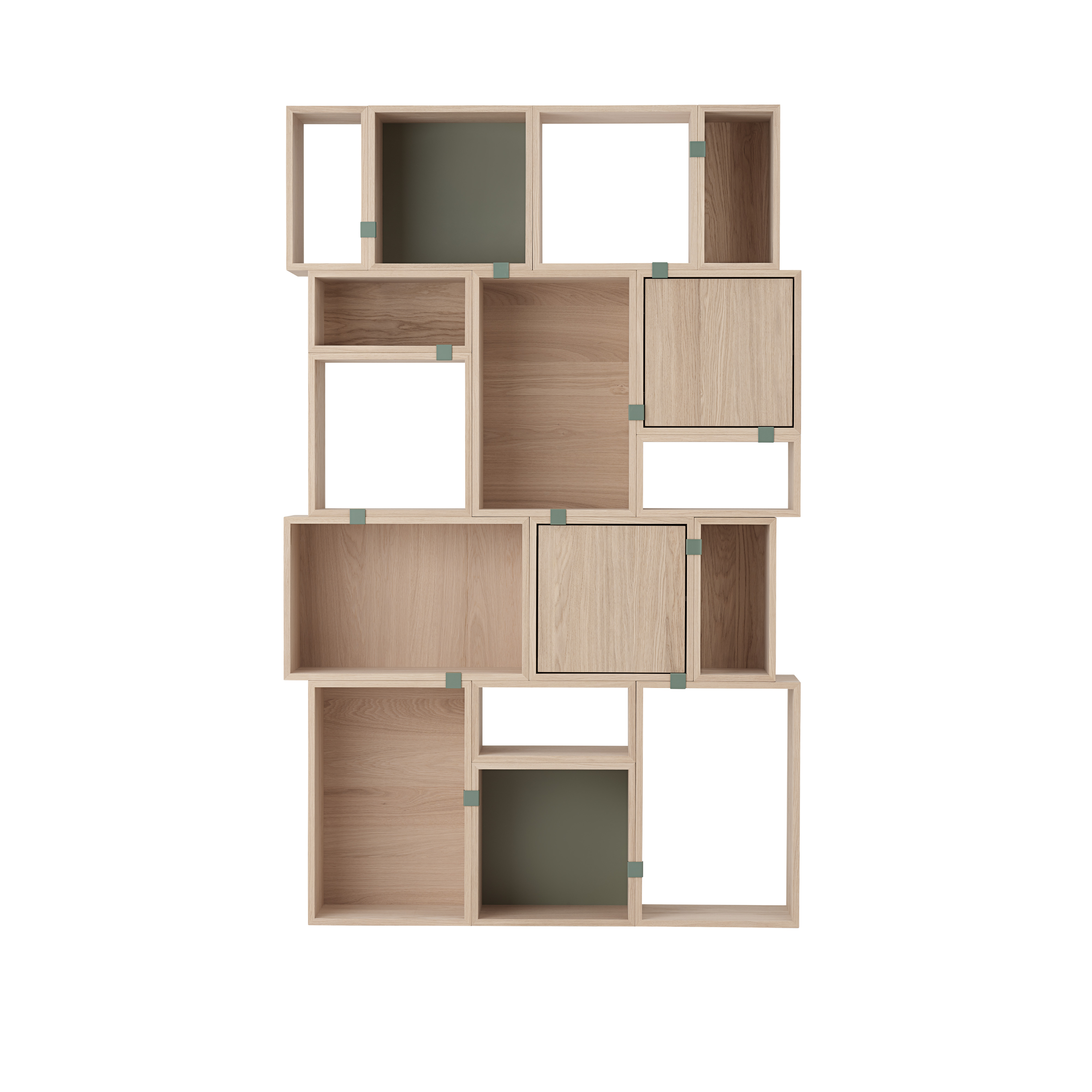 [HD] Stacking Shelf Oak Additional - 2 Shelves