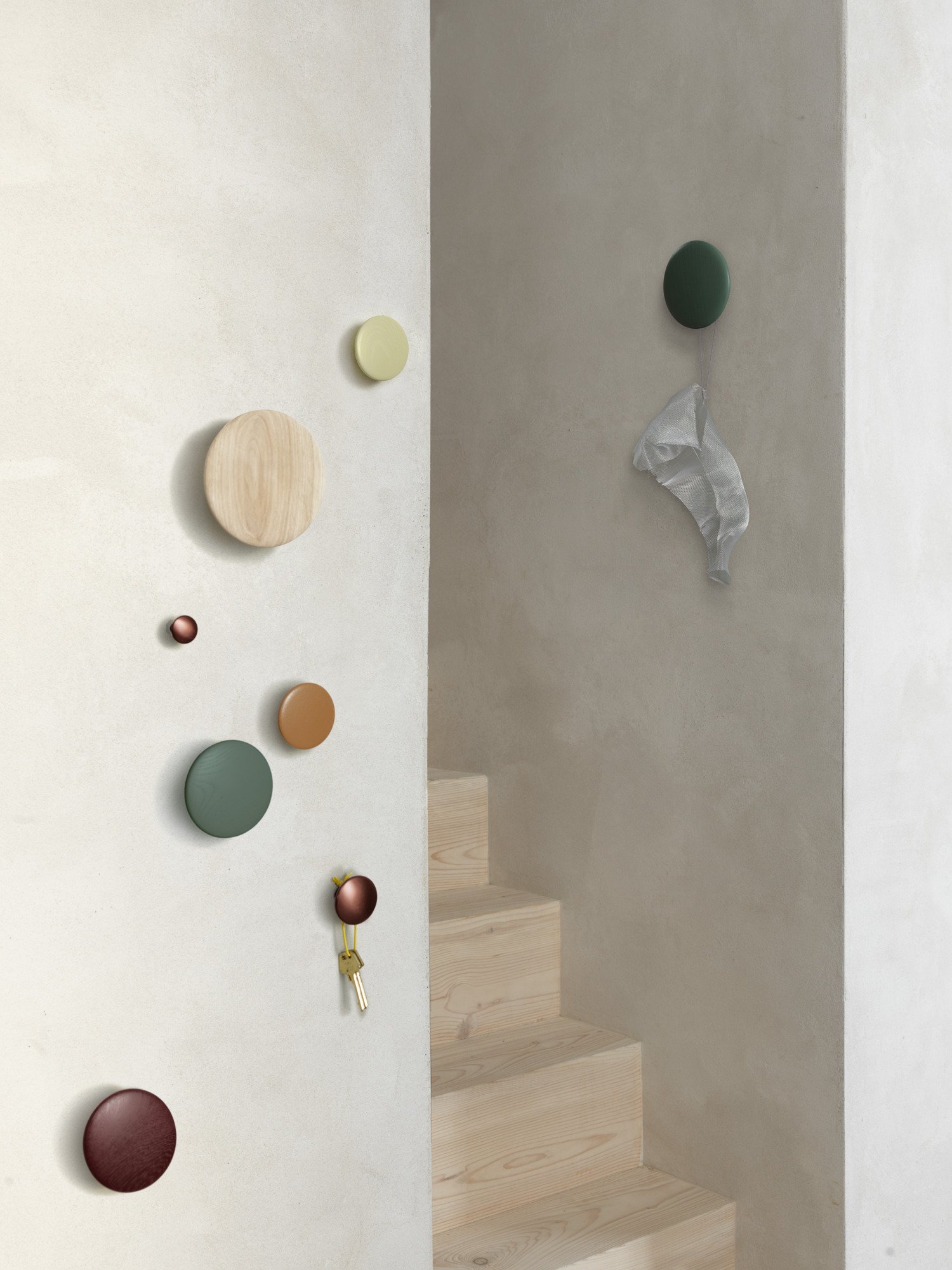 The Dots Wood | Get playful with wooden coat hooks